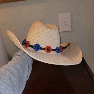 Luckenbach Texas Straw Cowboy Hat